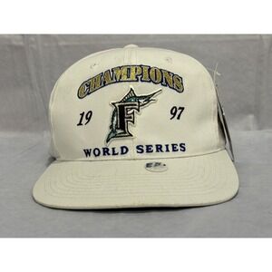 Florida Marlins Snapback Hat MLB New World Series Vintage Signatures Brand 1997